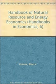 Tapa de Handbook of natural resource and energy economics