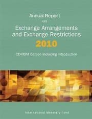 Tapa de Annual report on exchange arrangements and exchange restrictions