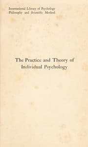 Tapa de The practice and theory of individual psychology