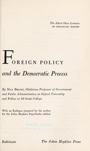 Tapa de Foreign policy and the democratic process