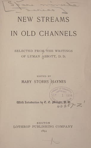 Tapa de New streams in old channels