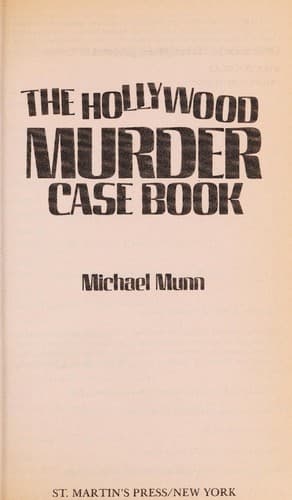Tapa de The Hollywood Murder Casebook