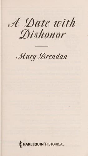 Tapa de A Date with Dishonor