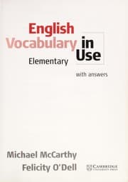 Tapa de English vocabulary in use