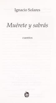 Tapa de Muérete y sabrás