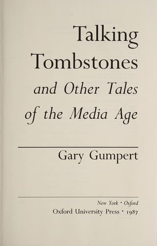 Tapa de Talking tombstones