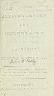 Tapa de The author's apology for protesting against the Methodist Episcopal government
