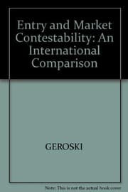 Tapa de Entry and market contestability : an international comparison