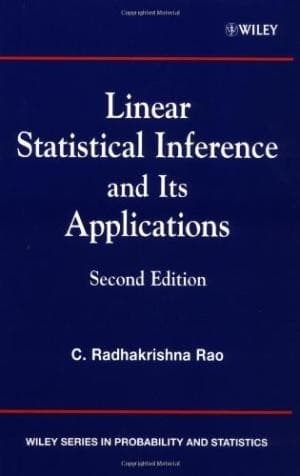 Tapa de Linear statistical inference and its applications