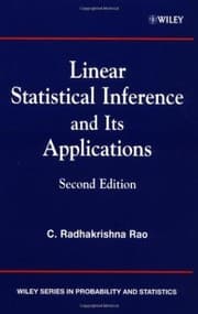 Tapa de Linear statistical inference and its applications