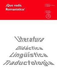 Tapa de ¿Quo vadis, Romanística?