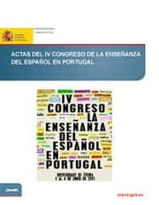 Tapa de Actas del IV Congreso sobre la Enseñanza del español en Portugal