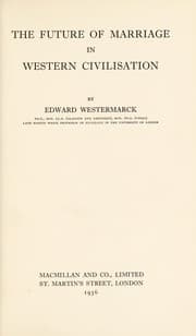 Tapa de The future of marriage in Western civilisation