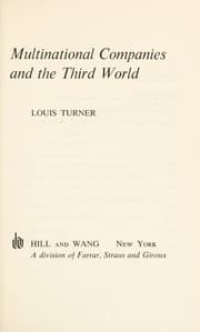 Tapa de Multinational companies and the third world