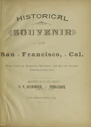 Tapa de Historical souvenir of San Francisco, Cal