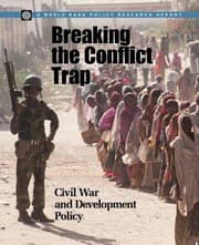 Tapa de Breaking the conflict trap : civil war and development policy