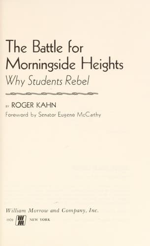 Tapa de The battle for Morningside Heights
