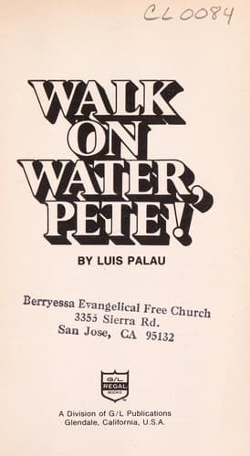 Tapa de Walk on water, Pete!