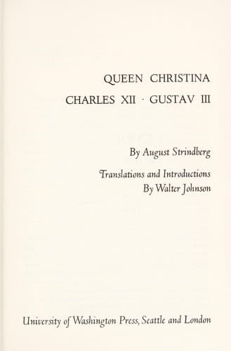 Tapa de Queen Christina