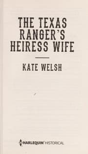 Tapa de The Texas Ranger's Heiress Wife