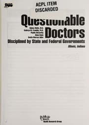 Tapa de Questionable doctors