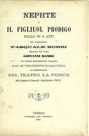 Tapa de Nephte, o, il figliuol prodigo