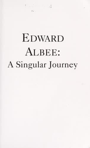 Tapa de Edward Albee