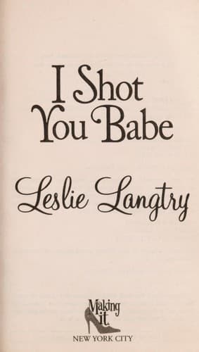Tapa de I shot you babe