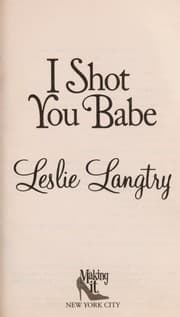 Tapa de I shot you babe