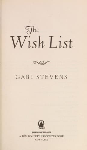 Tapa de The wish list