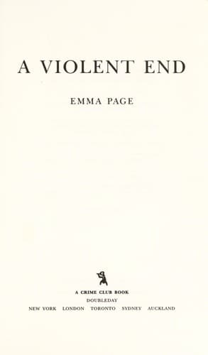 Tapa de A violent end