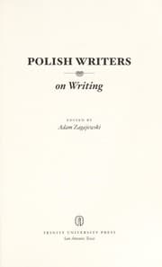 Tapa de Polish writers on writing