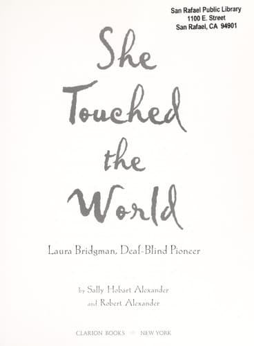 Tapa de She touched the world
