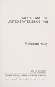 Tapa de Qaddafi and the United States since 1969