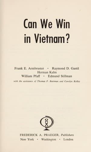 Tapa de Can we win in Vietnam?