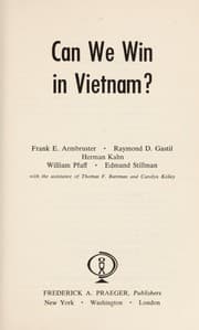 Tapa de Can we win in Vietnam?