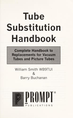 Tapa de Tube substitution handbook