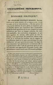 Tapa de Economie politique