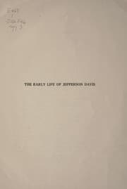 Tapa de The early life of Jefferson Davis