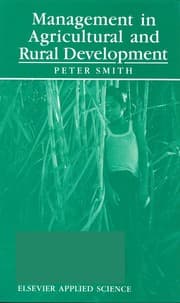 Tapa de Management in agricultural and rural development