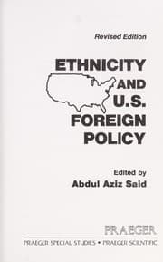 Tapa de Ethnicity and U.S. foreign policy
