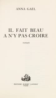 Tapa de Il fail beau à n'y pas croire