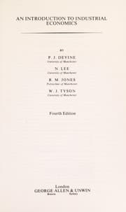 Tapa de An Introduction to industrial economics