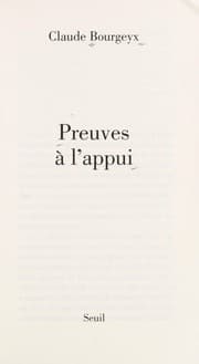 Tapa de Preuves a   l'appui