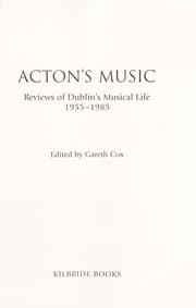 Tapa de Acton's music