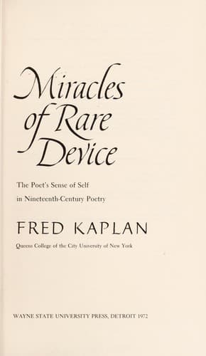 Tapa de Miracles of rare device