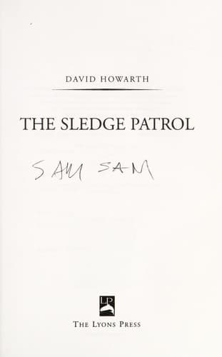 Tapa de The sledge patrol