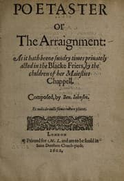 Tapa de Poetaster, or, The arraignment