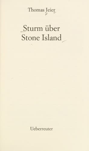 Tapa de Sturm u ber Stone Island