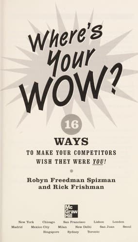 Tapa de Where's your wow?